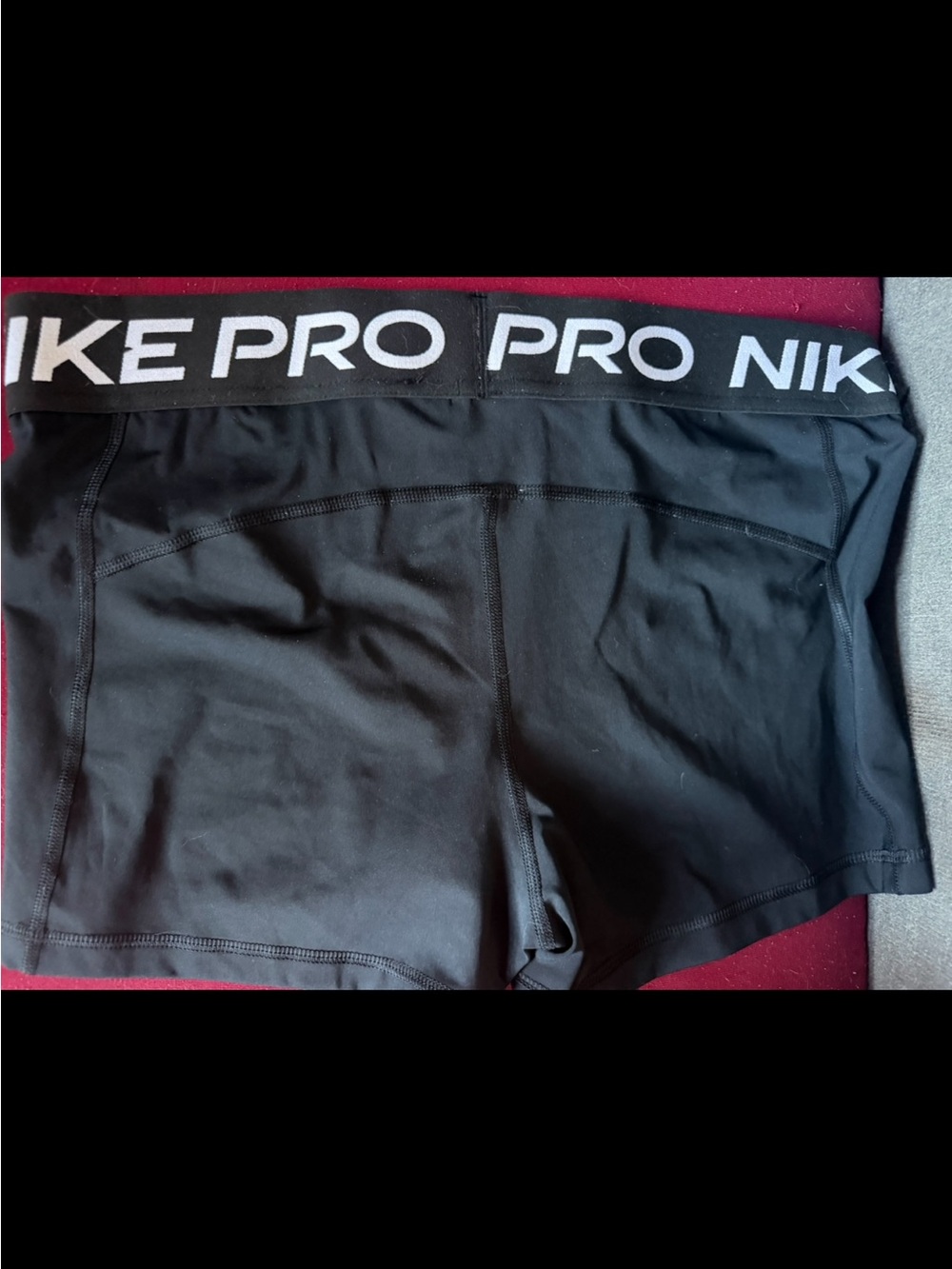 Nike Black Pro Women’s Bike Shorts with Branded Waistband